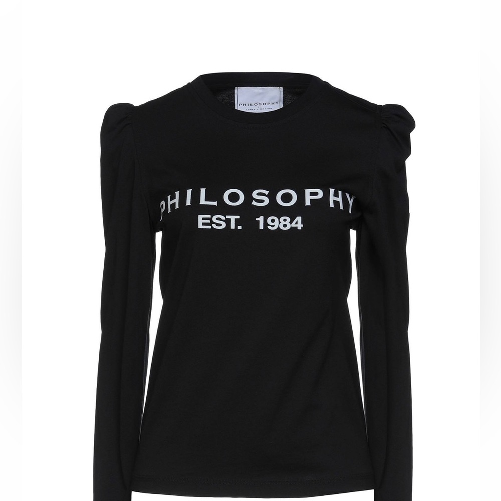 Philosophy long sleeve tee with puff sleeve great condition!